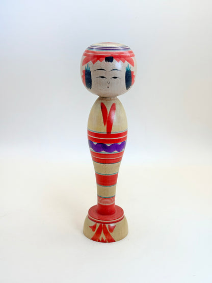 K18133 - Yajiro Kokeshi by Yoshitaro Niiyama 新山吉太郎