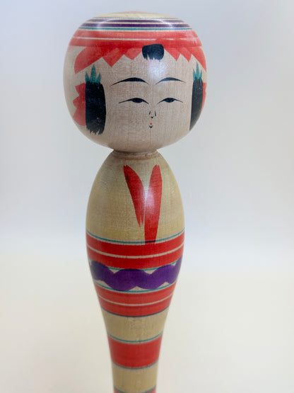 K18133 - Yajiro Kokeshi by Yoshitaro Niiyama 新山吉太郎