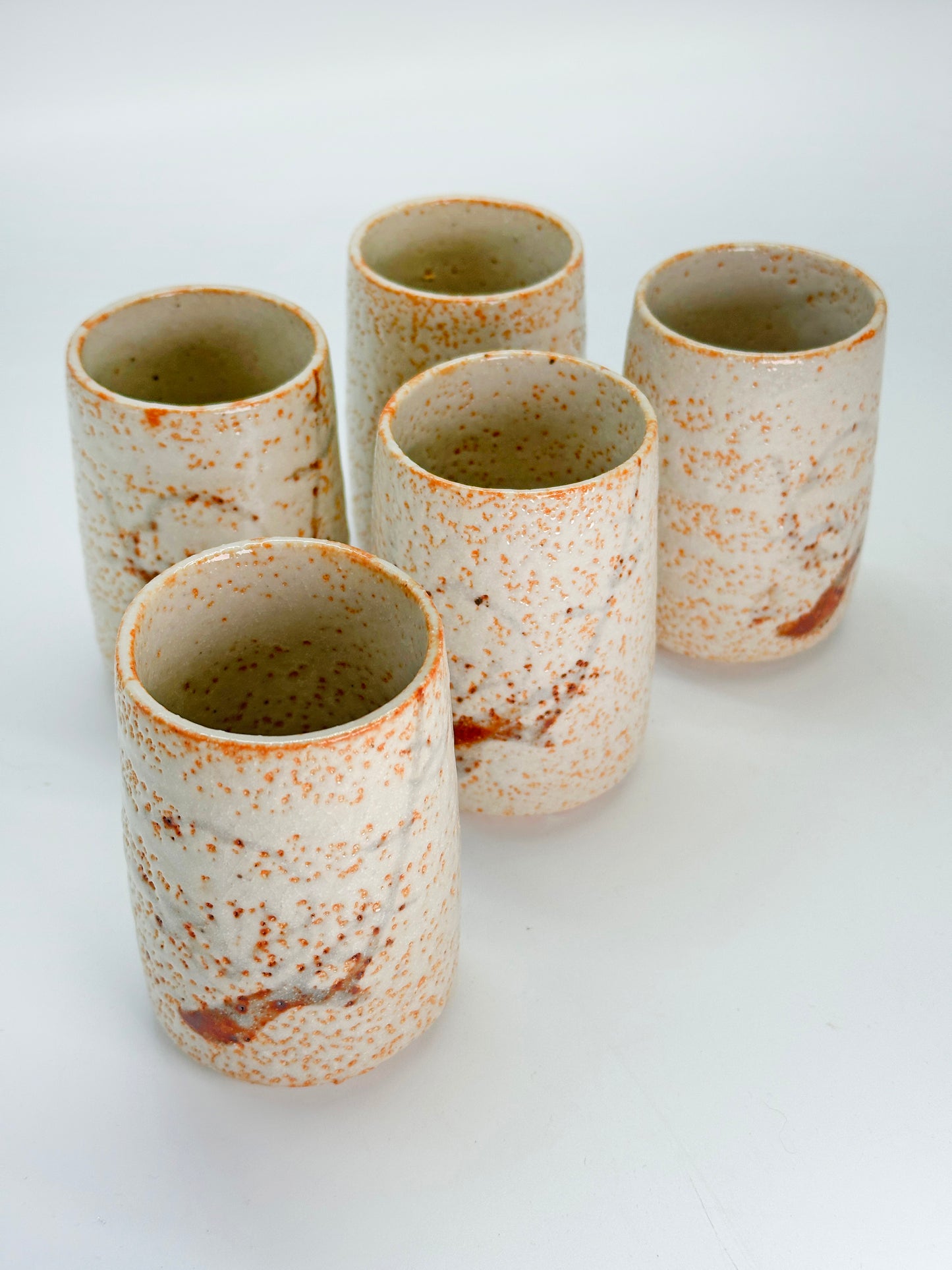 TB274 - Tasses à thé yunomi Shino-yaki 志野焼
