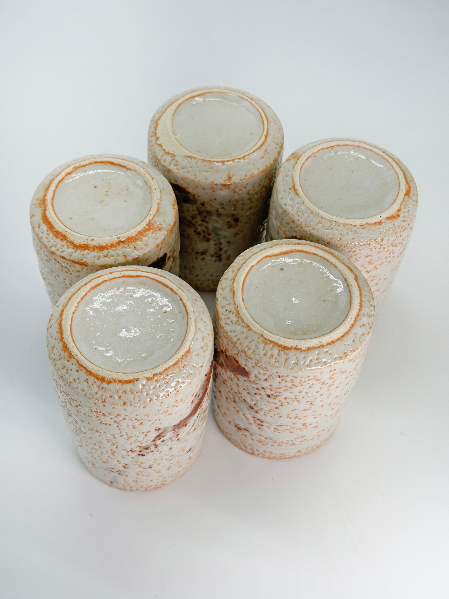 TB274 - Tasses à thé yunomi Shino-yaki 志野焼