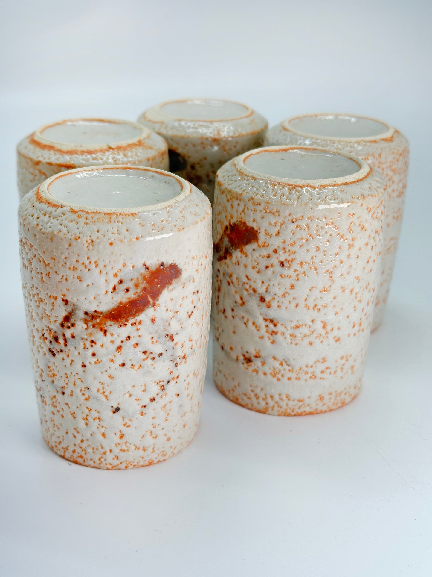 TB274 - Tasses à thé yunomi Shino-yaki 志野焼