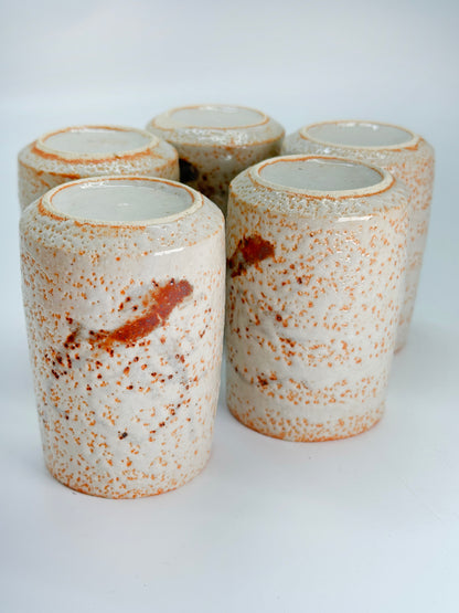 TB274 - Tasses à thé yunomi Shino-yaki 志野焼