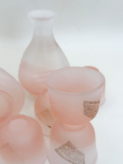 TB453 - Hirota Glass Fubuki Sake Set 廣田硝子