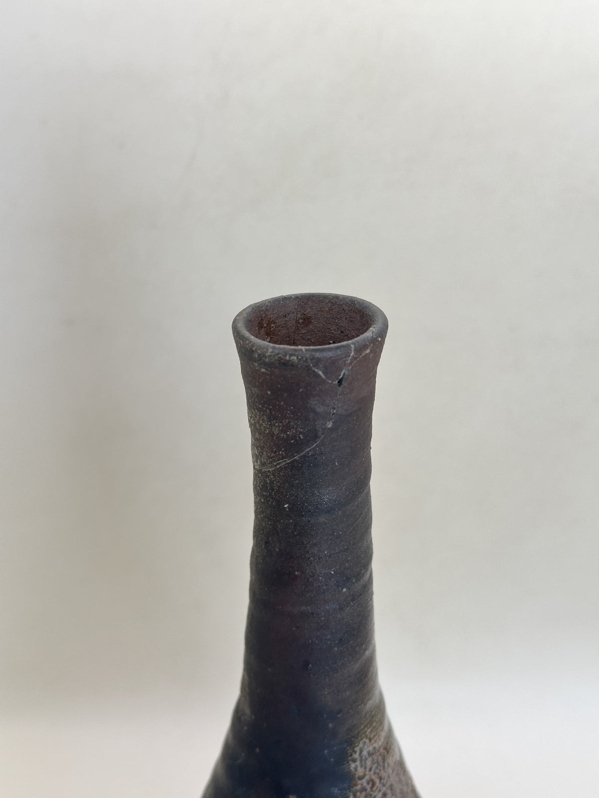TB440 - Bizen Takatori-yaki Hanaire Flower Vase 髙取焼