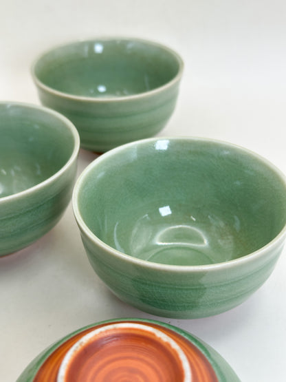 TB446 - Karatsu Ware Tea Cup Set 唐津焼