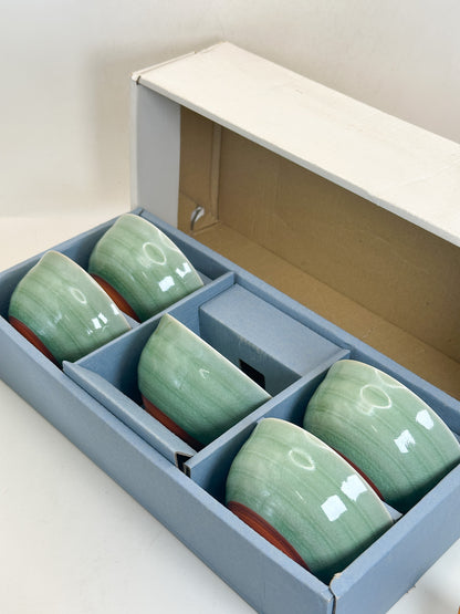 TB446 - Karatsu Ware Tea Cup Set 唐津焼