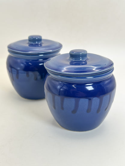 TB433 - Mino-yaki lidded small jars 美濃焼
