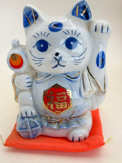 FT444 - Chat Maneki Neko en porcelaine d'Arita 有田焼