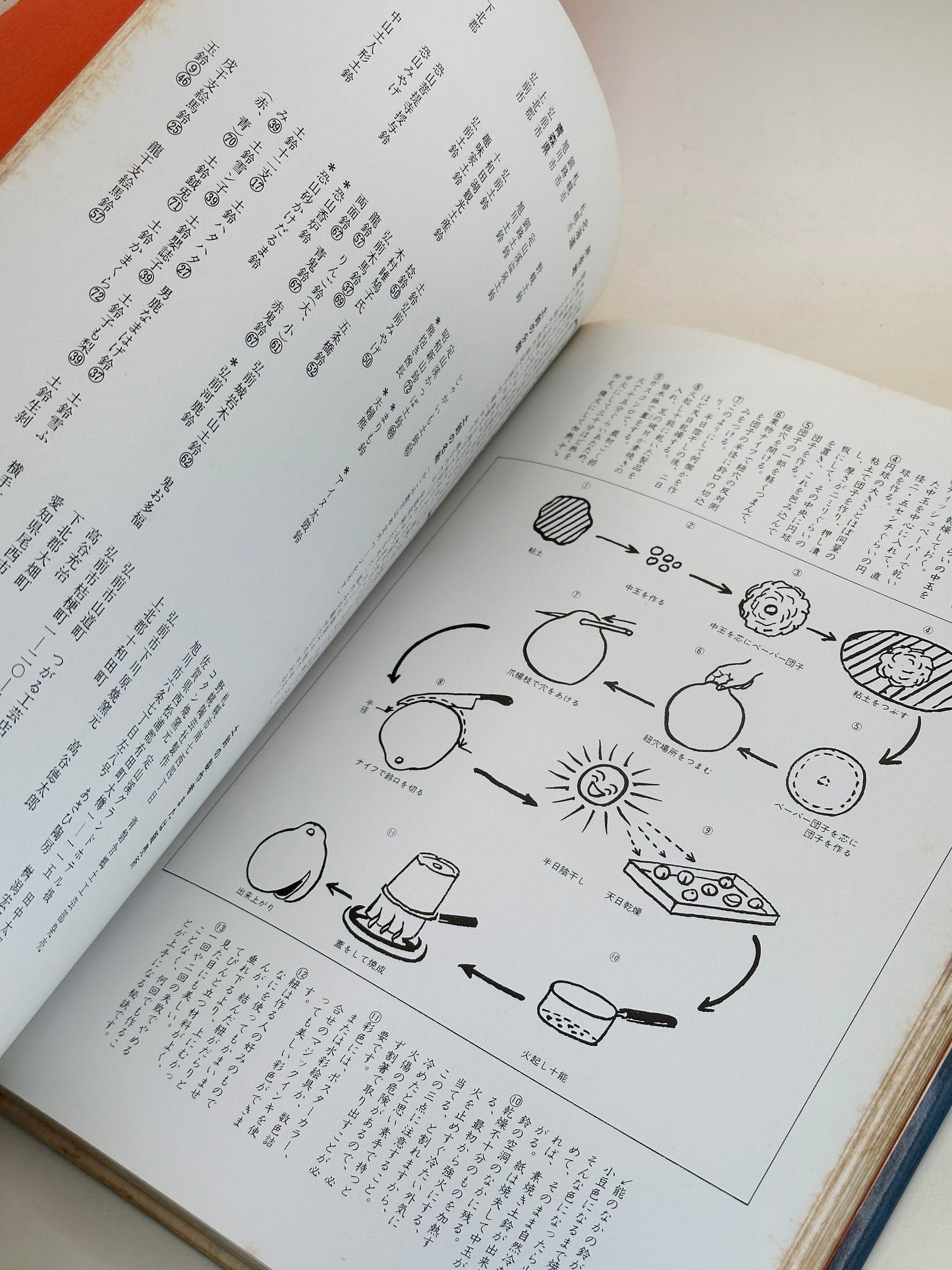 BK16 - Japon Livre ancien de clochettes en argile Dorei 日本の土鈴