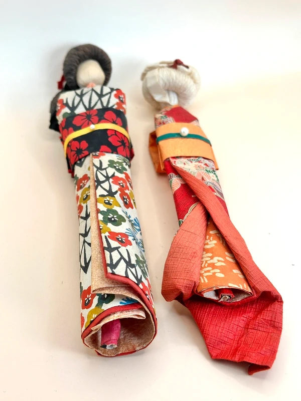 FT168 - Pair of vintage Anesama Ningyō Dolls 姉様人形