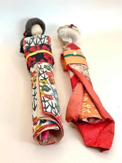 FT168 - Pair of vintage Anesama Ningyō Dolls 姉様人形