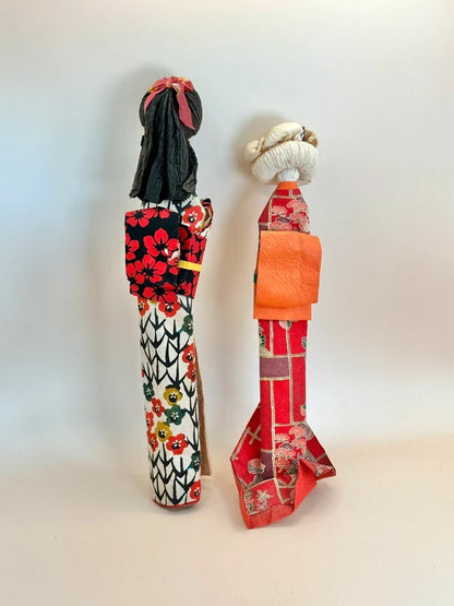FT168 - Pair of vintage Anesama Ningyō Dolls 姉様人形