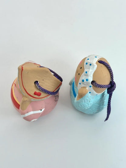 CB029 - Ornement de cloche en argile Awa Odori Dorei 阿波おどり