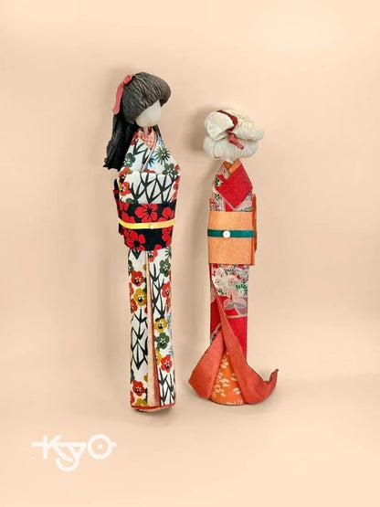 FT168 - Pair of vintage Anesama Ningyō Dolls 姉様人形