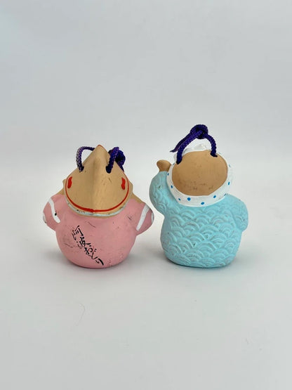 CB029 - Ornement de cloche en argile Awa Odori Dorei 阿波おどり