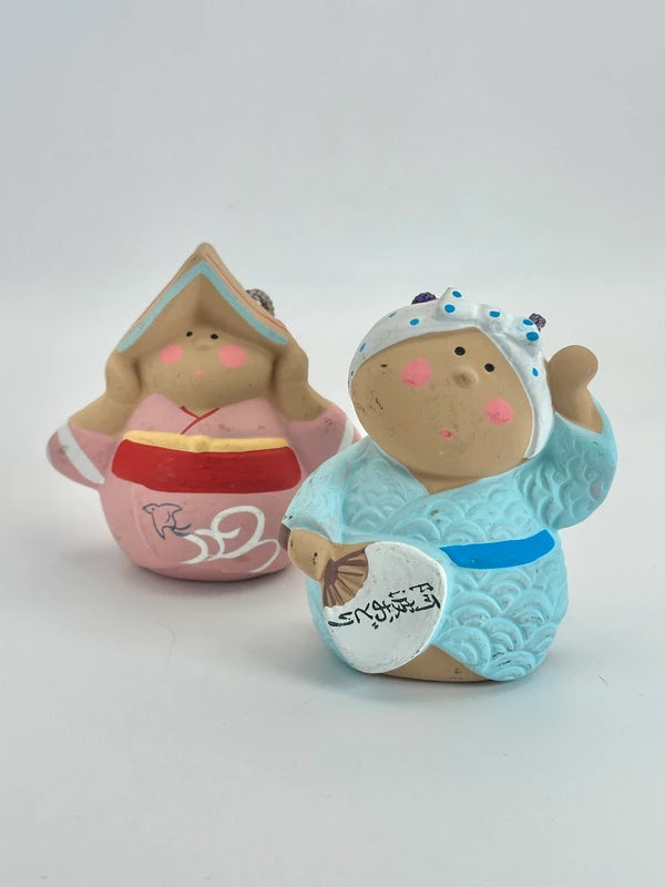CB029 - Ornement de cloche en argile Awa Odori Dorei 阿波おどり