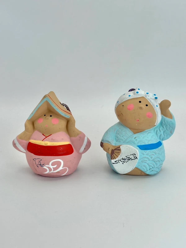 CB029 - Ornement de cloche en argile Awa Odori Dorei 阿波おどり