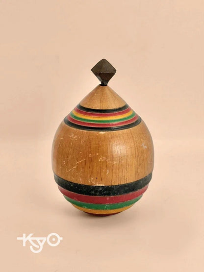 FT96 - Jouet folklorique vintage Koma Spining Top
