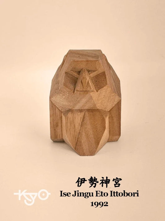 FT114 - Singe du zodiaque sculpté sur bois