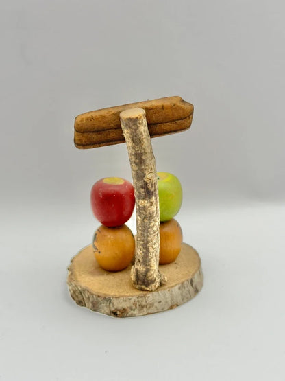FT27 - Kokeshi japonaise vintage en forme de pomme d'Aomori