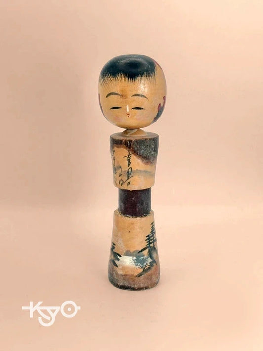 K15057 - Poupée kokeshi omiyage vintage