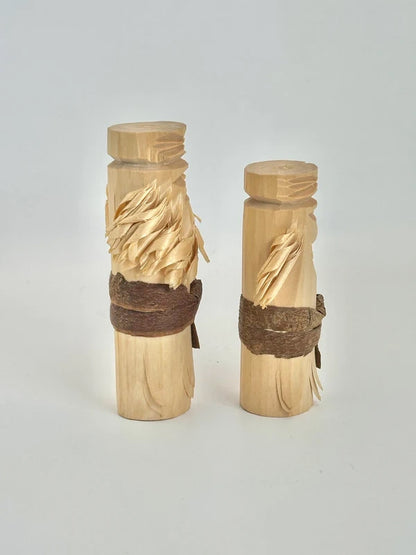 K10112 - Poupée en bois Aïnu par Imakichi Akibe 秋辺今吉