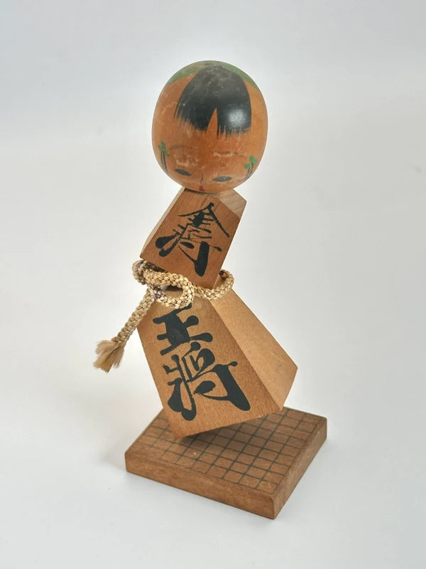 FT128 - Jouet folklorique Omiyage kokeshi Shogi 将棋
