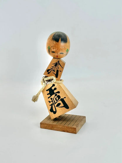 FT128 - Jouet folklorique Omiyage kokeshi Shogi 将棋