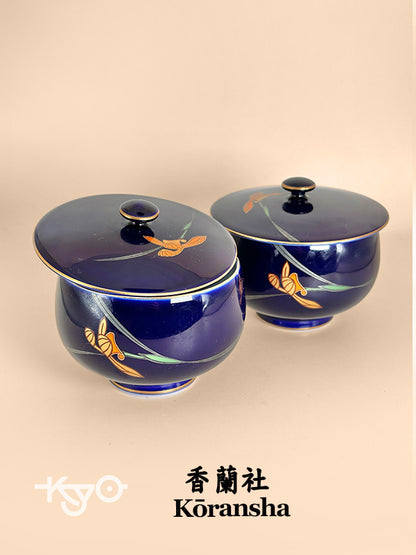 TB74 - Tasse à thé à couvercle Arita-yaki Kōransha 香蘭社