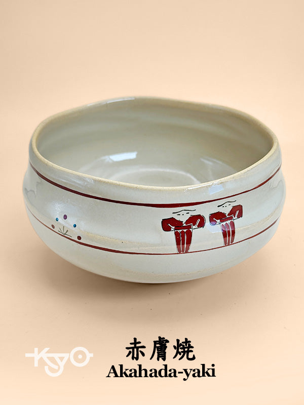TC25 - Matcha Bowl Chawan d'Akahada-yaki 赤膚焼
