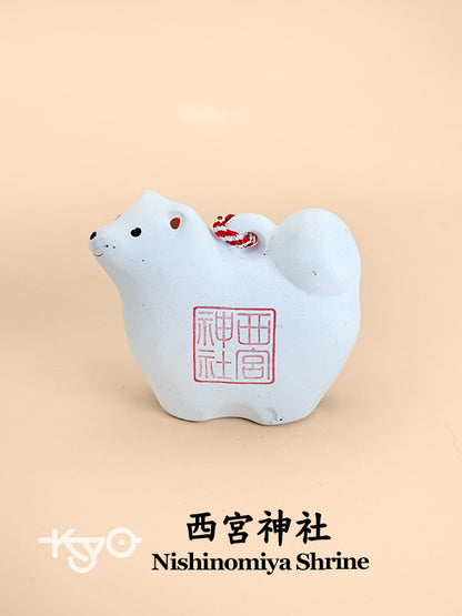 CB091 - Cloche d'argile pour chien Dorei – Sanctuaire Nishinomiya 西宮神社