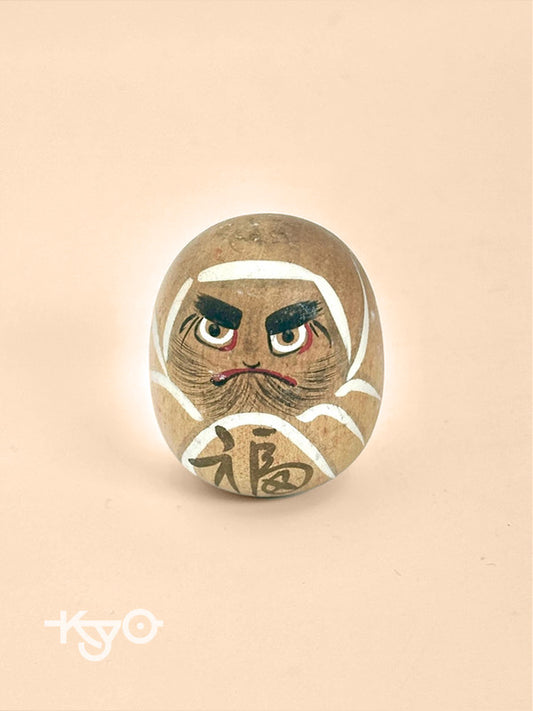 K05028 - Hand crafted wooden Yamanaka Daruma Doll