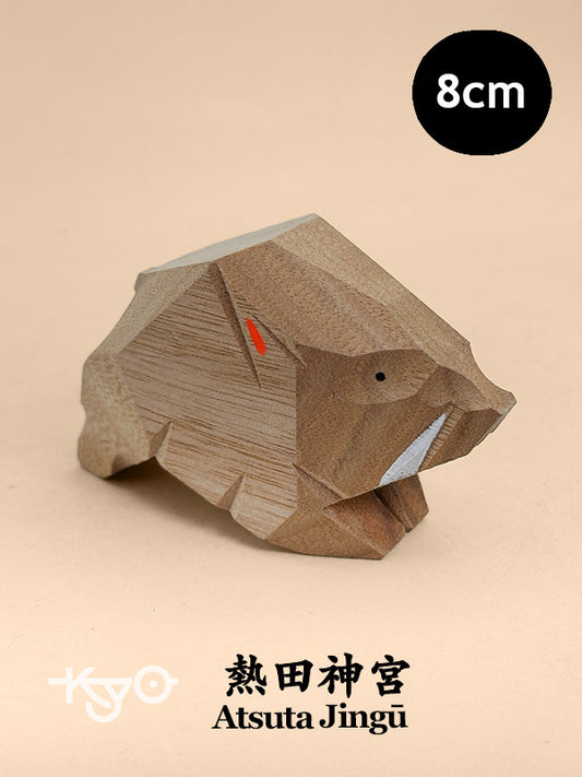 FT452 - Wood Carving Zodiac Boar Atsuta Jingū 熱田神宮