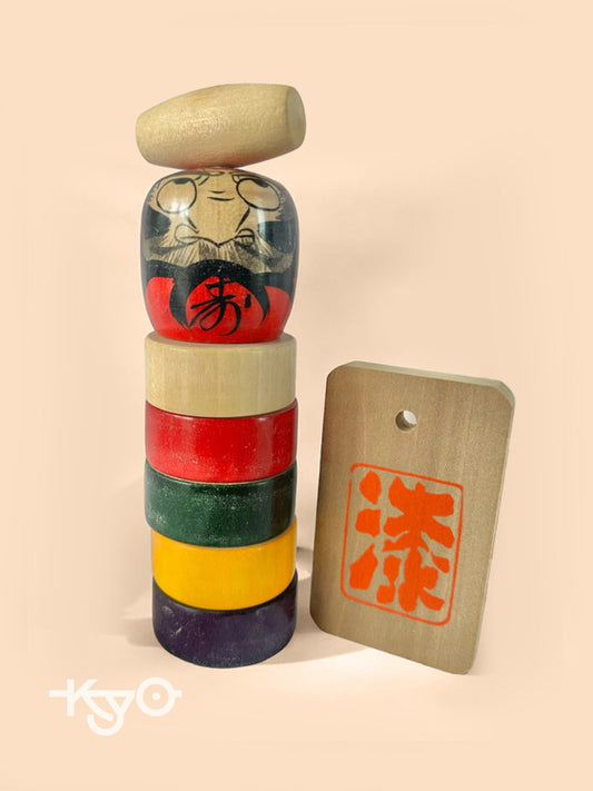 SFT01 - Vintage Japanese Daruma otoshi toy