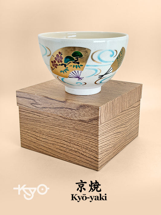 TC66 - Kyō-yaki Chawan Matcha Bowl 京焼
