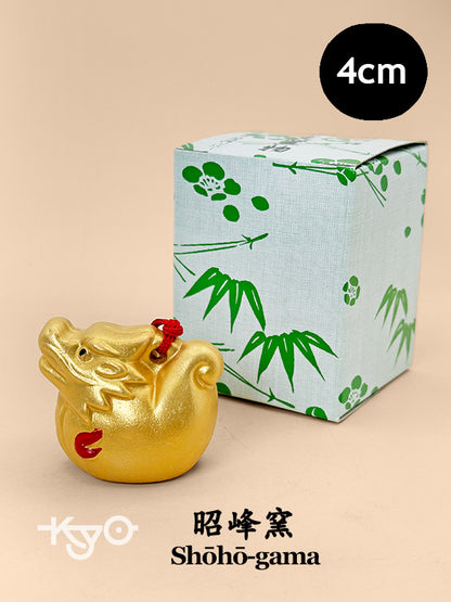 CB213 - Dragon Dorei Clay Bell by Shōhō-gama 昭峰窯