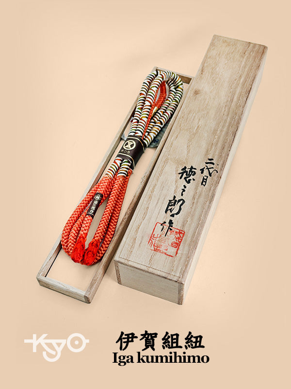 FA12 - Obijime en kumihimo Iga traditionnel 伊賀組紐
