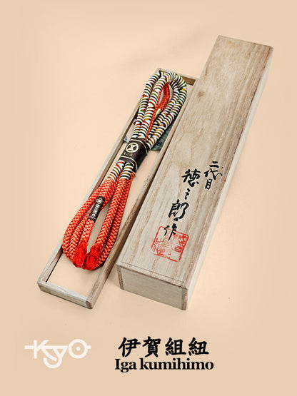 FA12 - Obijime en kumihimo Iga traditionnel 伊賀組紐