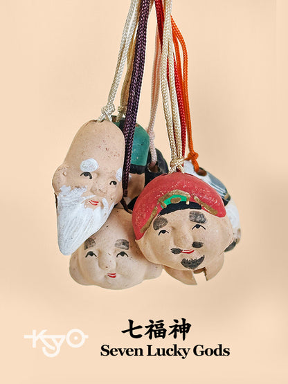 CB103 - Ensemble de dorei Shichifukujin 七福神 fabriqués à la main