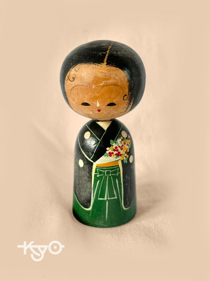 K10055 - Japanese bobble kokeshi sosaku doll