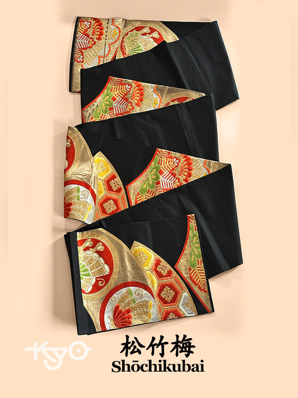 FA19 - Shōchikubai Soie Fukuro Obi 正絹 袋帯