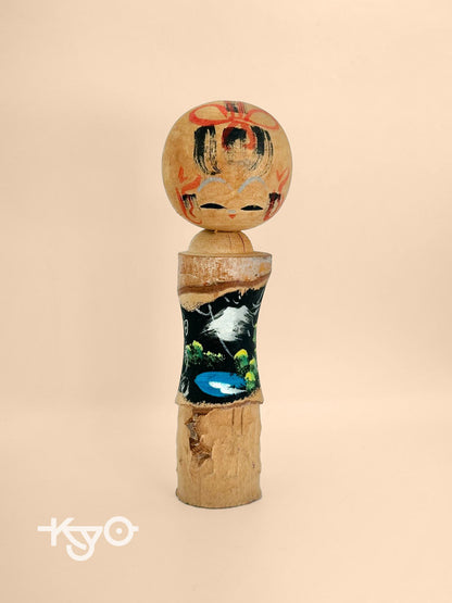 K20078 - Omiyage kokeshi Shirahone Onsen 白骨温泉