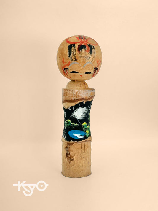 K20078 - Omiyage kokeshi Shirahone Onsen 白骨温泉