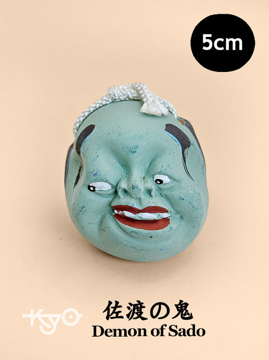 CB123 - Sado no Oni - Demon Dorei Clay Bell – 佐渡の鬼 土鈴