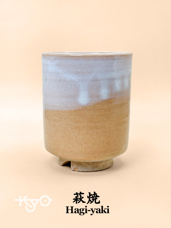TB158 - Japon Hagi-yaki yunomi / tasse à thé 萩焼