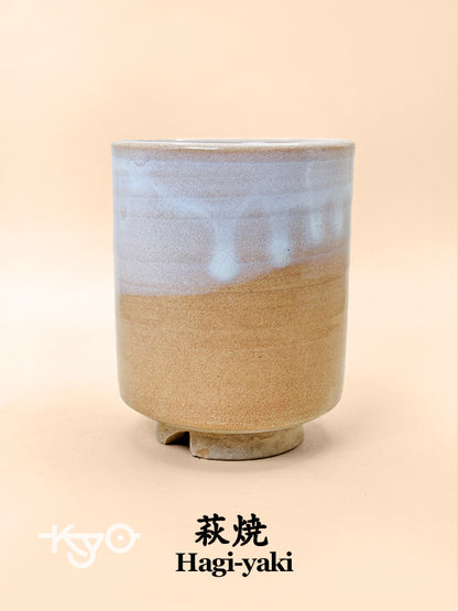 TB158 - Japon Hagi-yaki yunomi / tasse à thé 萩焼