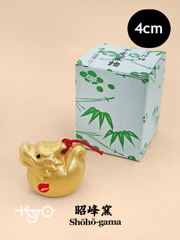 FT478 - Dragon Dorei Clay Bell by Shōhō-gama 昭峰窯
