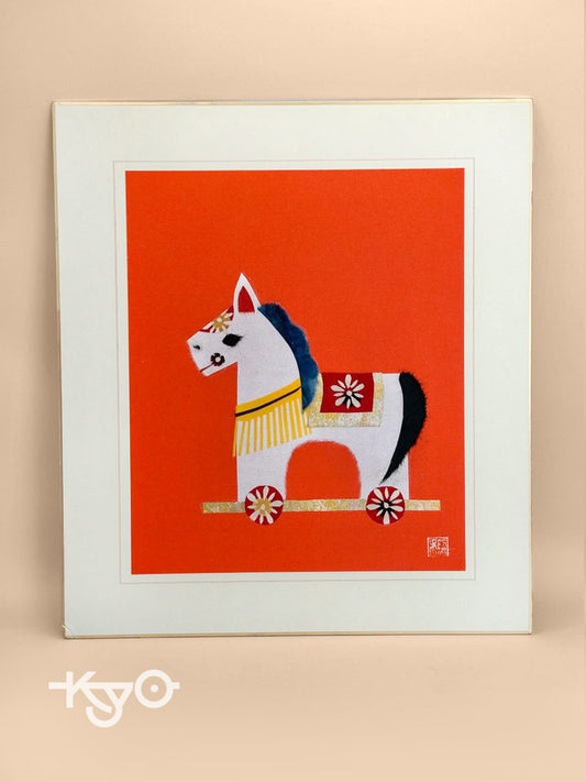 SHP35 - Japanese card Chigiri-e shikishi card