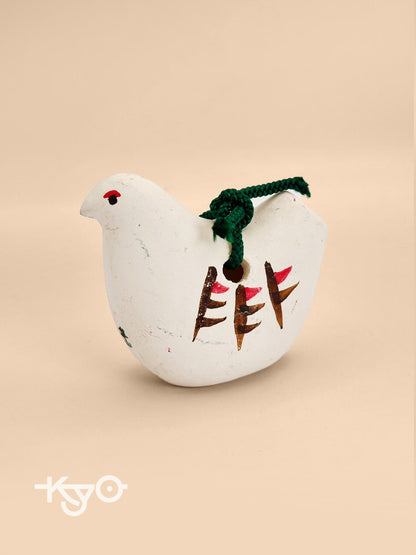 CB022 - Ornement cloche en argile Dorei pigeon hato 鳩