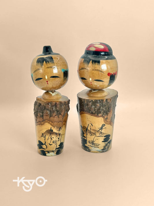 K15063 - Vintage onsen omiyage kokeshi doll